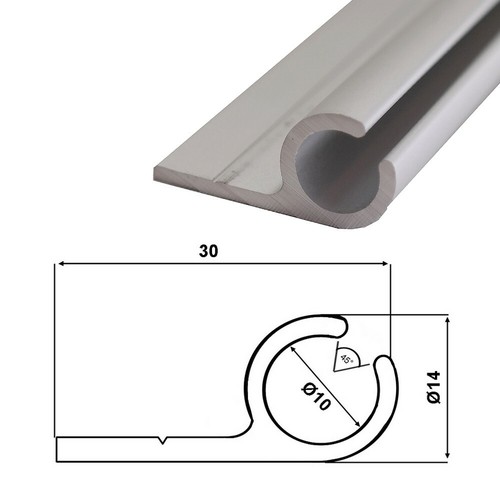 Kederschiene 80 m - (6€/m),