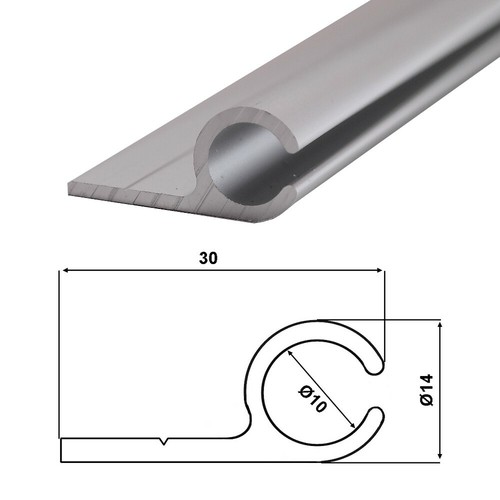 Kederschiene 6 m - (6€/m),