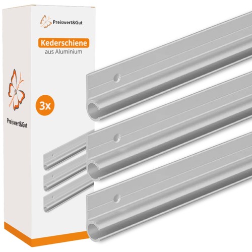 3stk kederschiene mm alu - kederschiene,